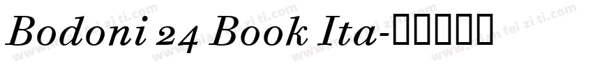 Bodoni 24 Book Ita字体转换